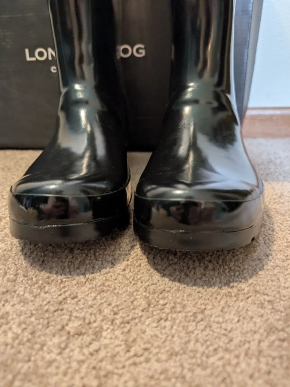 NWT London Fog rain boots Thames black size 10